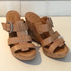 Born wedge heel slides